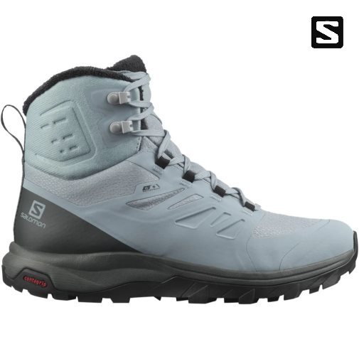 Salomon Outblast Thinsulate Climasalomon Waterproof Women's Winter Boots Light Blue | CA 12I86
